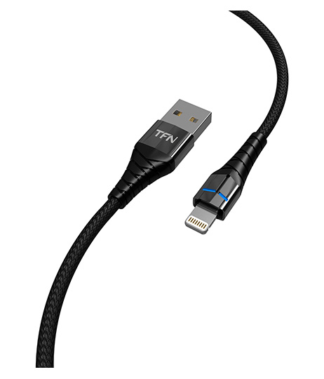 Кабель TFN 8pin (Lightning-USB) Knight (1 метр) чёрный