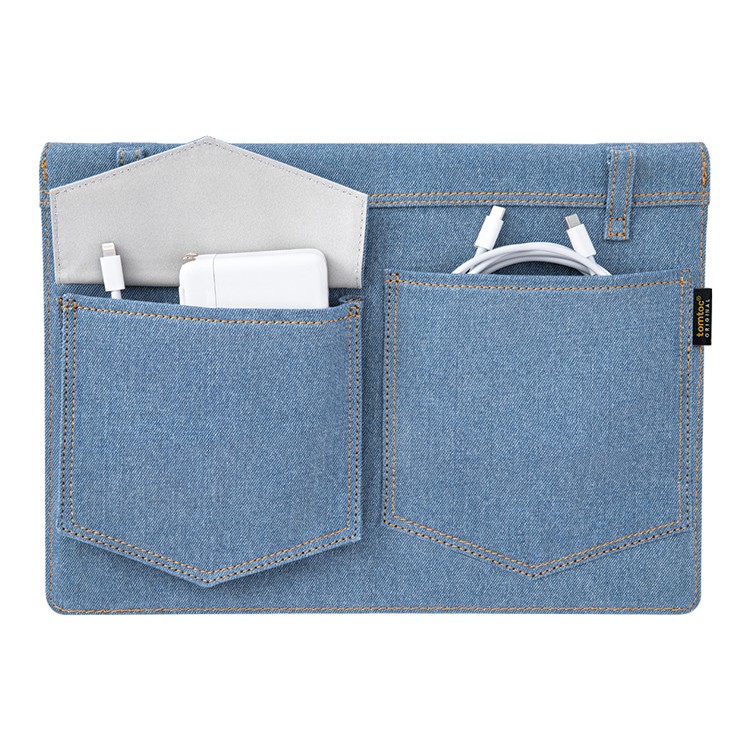 Сумка Tomtoc TheHer Denim Shoulder bag H26 для ноутбуков 13" голубая Denim Blue