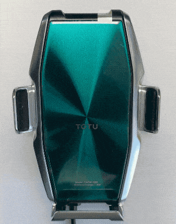 Автоматический автодержатель с функцией беспроводной зарядки TOTU Armour Series 15W зелёный / серебристый (CACW-033)