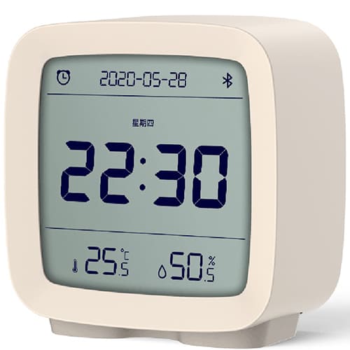 Умный будильник с термометром Qingping Bluetooth Alarm Clock CGD1 Бежевый (Beige)