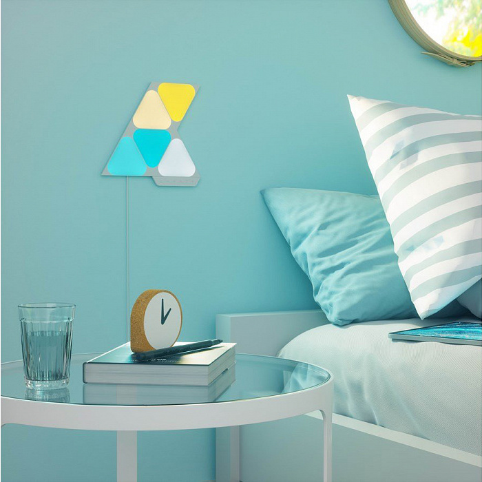 Дополнительные панели Nanoleaf Shapes Mini Triangles (без управляющего блока) 10 панелей (NL48-1001TW-10PK)