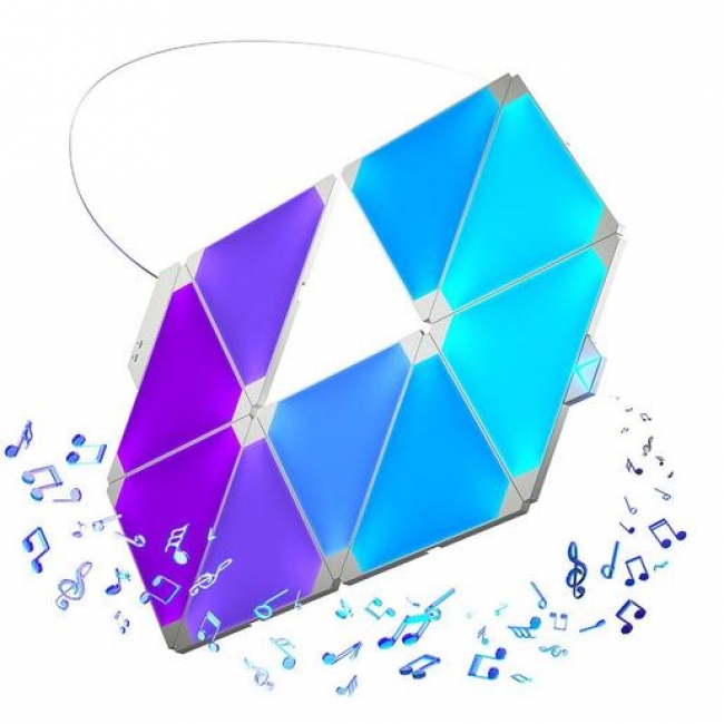 Умная система освещения Nanoleaf Light Panels с модулем Nanoleaf Rhythm (9 панелей)