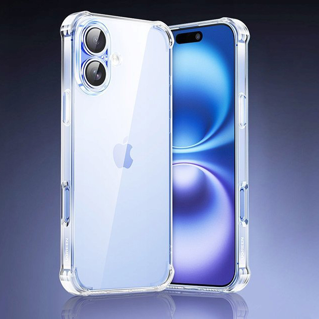 Чехол Ugreen CA101 Bright Cushion Protective Case для iPhone 16 прозрачный (45913)