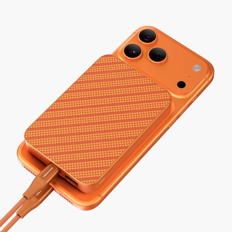 Внешний аккумулятор магнитный Keephone Brendy 15W - 5000mAh оранжевый