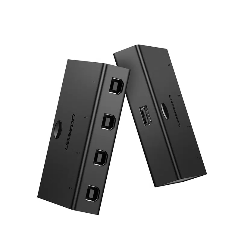 Разветвитель портов UGREEN US158 Sharing Switch 4x1 чёрный (30346)