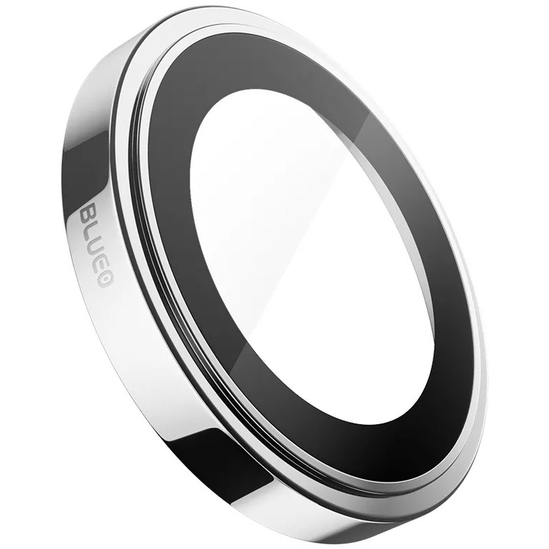 Защитное стекло Blueo Camera Lens PVD stainless steel для камеры iPhone 14 Pro/14 Pro Max серебристое (3 шт+install)