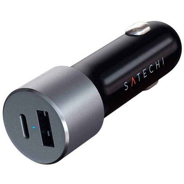 Автомобильное зарядное устройство Satechi 72W Type-C PD Car Charger чёрное (ST-TCPDCCM)