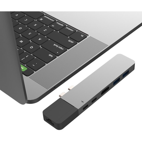 Хаб HyperDrive NET 6-in-2 Hub для MacBook (USB-C) серый космос (GN28N-GRAY)