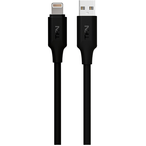 Кабель TFN 8pin (Lightning-USB) PVC (1 метр) чёрный