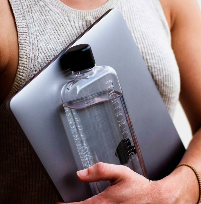 Бутылка Memobottle Slim  для напитков прозрачная