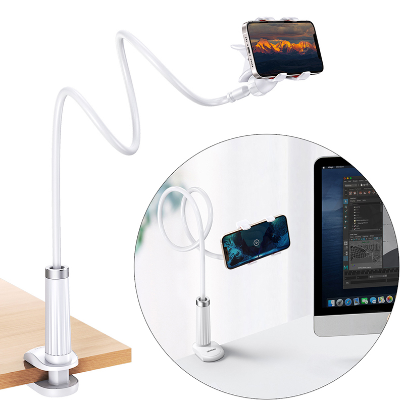 Держатель для телефона Ugreen LP113 (30488) Multifunction Phone Clip Stand (90 см) белый