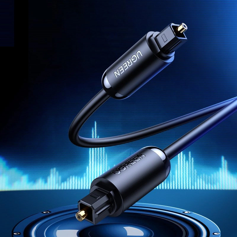 Кабель Ugreen AV122 Optical Cable Toslink SPDIF (1 метр) чёрный (70890)