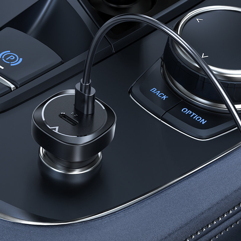 Автомобильное зарядное устройство Acefast B2 72W 2 x USB Type-C Car Charger (AF-B2-BK)