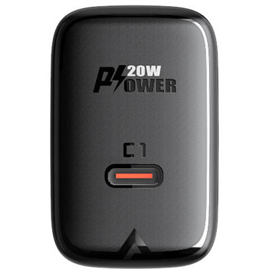 Сетевое зарядное устройство ACEFAST A1 PD20W 1xUSB-C Fast Charge Wall Charger чёрное (EU)