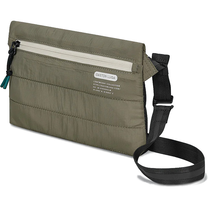 Сумка на пояс и через плечо Gaston Luga LW203 Lightweight Bumbag серо-зелёная