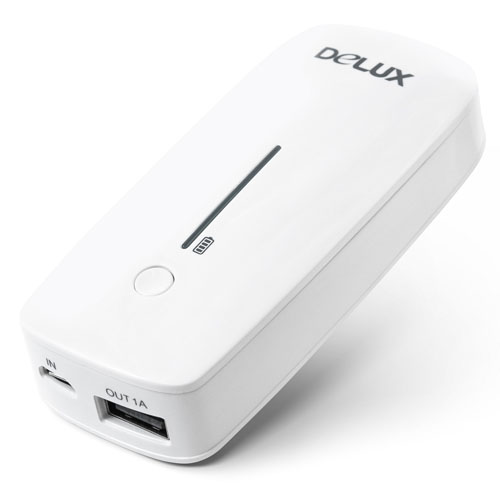 Внешний аккумулятор Delux DLP-09 5200 mAh белый