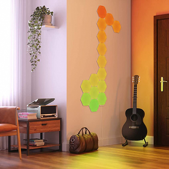 Умная система освещения Nanoleaf Shapes Hexagon Starter Kits 5 панелей (NL42-5002HX-5PK)