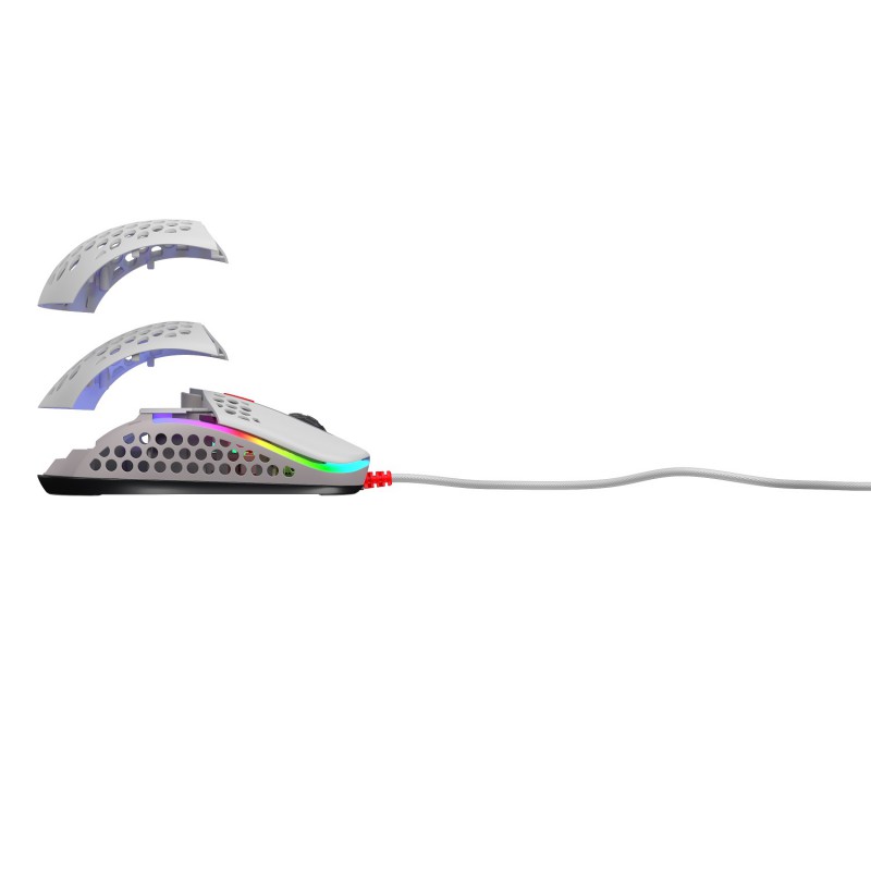 Игровая мышь Xtrfy M42 c RGB подсветкой белая (Retro)