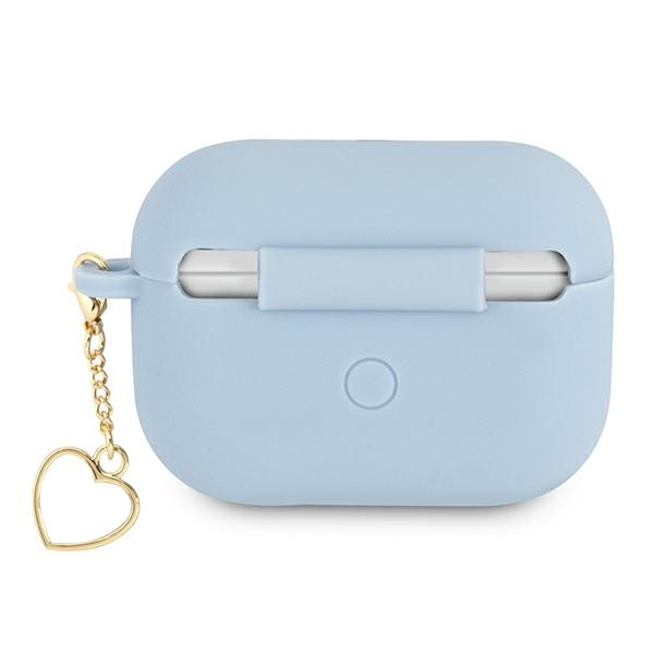 Чехол CG Mobile Guess Silicone Script Logo Heart Charm для AirPods Pro 2 (2022) голубой