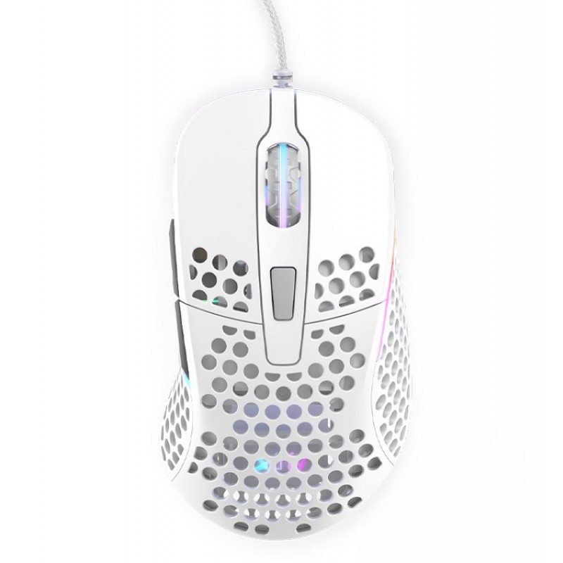 Игровая мышь Xtrfy M4 c RGB подсветкой белая