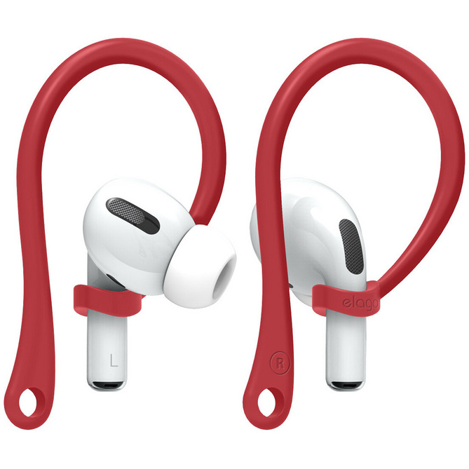 Крепления Elago EarHook для AirPods (все модели) Красные (Red)