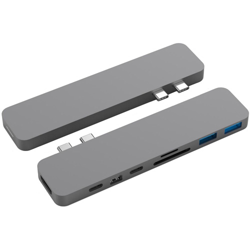 Хаб HyperDrive PRO 8-in-2 Hub для MacBook Pro (USB-C) серый космос