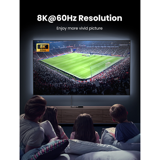 Разветвитель Ugreen CM561 (90385) 2-In-1 Out HDMI Switch 8K@60Hz чёрный