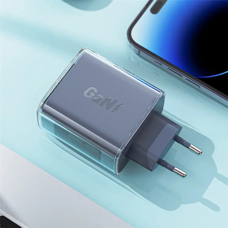 Сетевое зарядное устройство AceFast A45 Sparkling series PD65W GaN (2xUSB-C+USB-A) FCW Charger серое (Grey)
