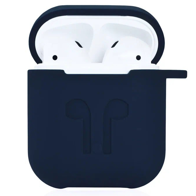 Чехол Guardi Soft Touch Protective Case для Airpods 1/2 тёмно-синий