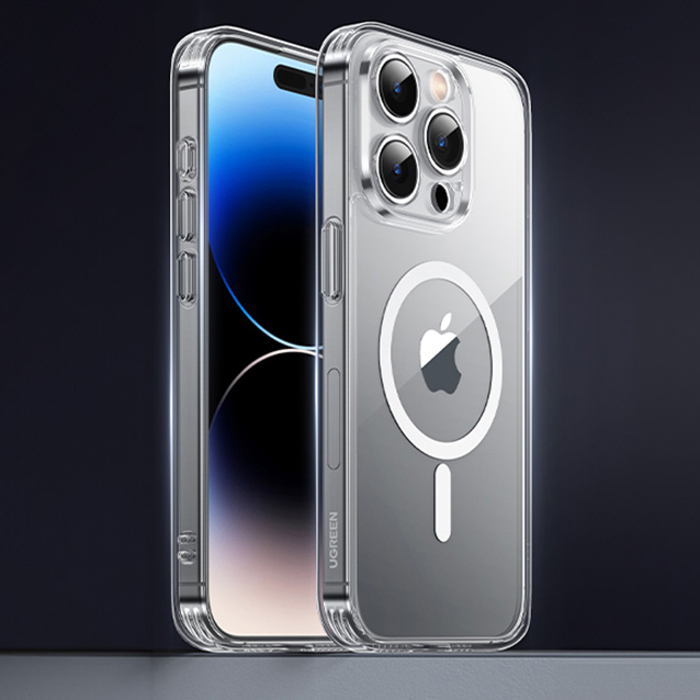 Чехол Ugreen LP728 Classy Clear Magnetic Protective Case для iPhone 15 Pro Max прозрачный (25399)