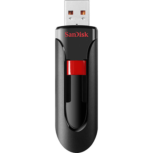 Флеш-накопитель SanDisk CZ60 Cruzer Glide 32 Гб чёрная (SDCZ60-032G-B35)