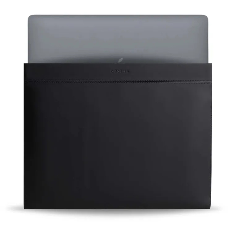 Чехол Bustha Compact Sleeve Leather для MacBook Pro 13" (2018-2020) / MacBook Air 13" (2018-2020) чёрный