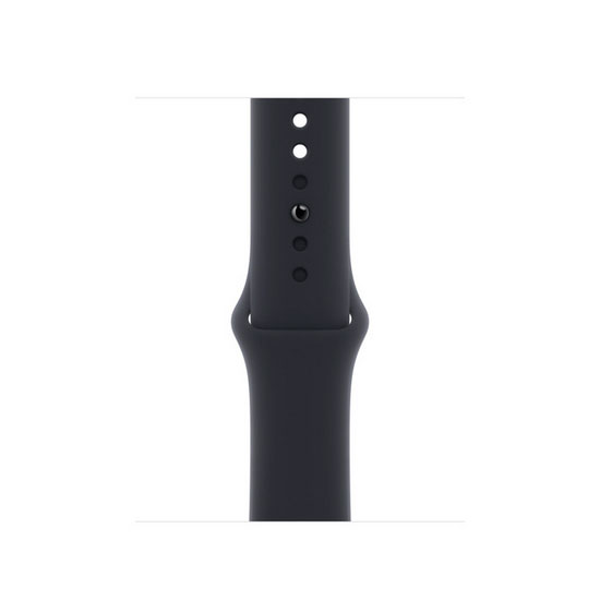 Часы Apple Watch SE 44 мм - черный силиконовый ремешок (midnight)