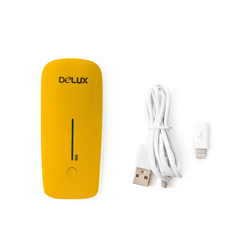 Внешний аккумулятор Delux DLP-09 5200 mAh жёлтый