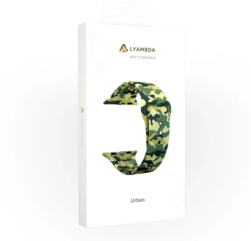 Силиконовый ремешок LYAMBDA URBAN для Apple Watch 38/40 мм Military Green (DSJ-10-73A-40)