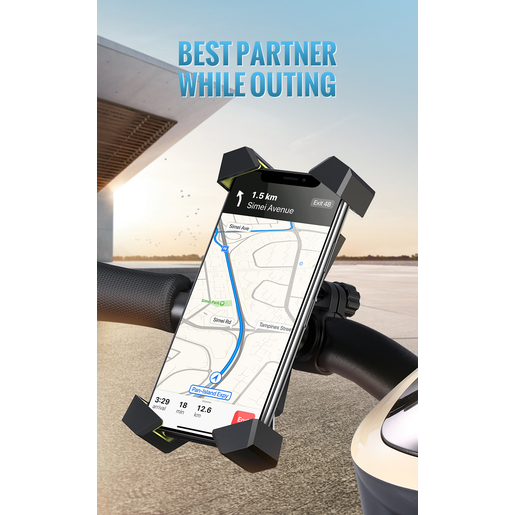 Держатель на велосипед UGREEN LP181 Bike Mount Phone Holder для смартфонов чёрный (60989)