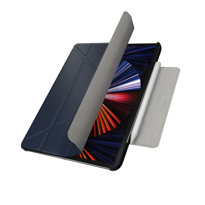 Чехол SwitchEasy Origami Protective Case для iPad Pro 12.9" (2018-2021) тёмно-синий (GS-109-176-223-63)