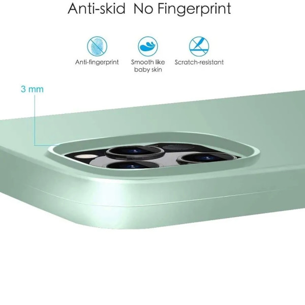 Чехол Memumi MagSafe Crystalloid Series Magnetic Liquid Silicone Case для iPhone 14 Pro розовый