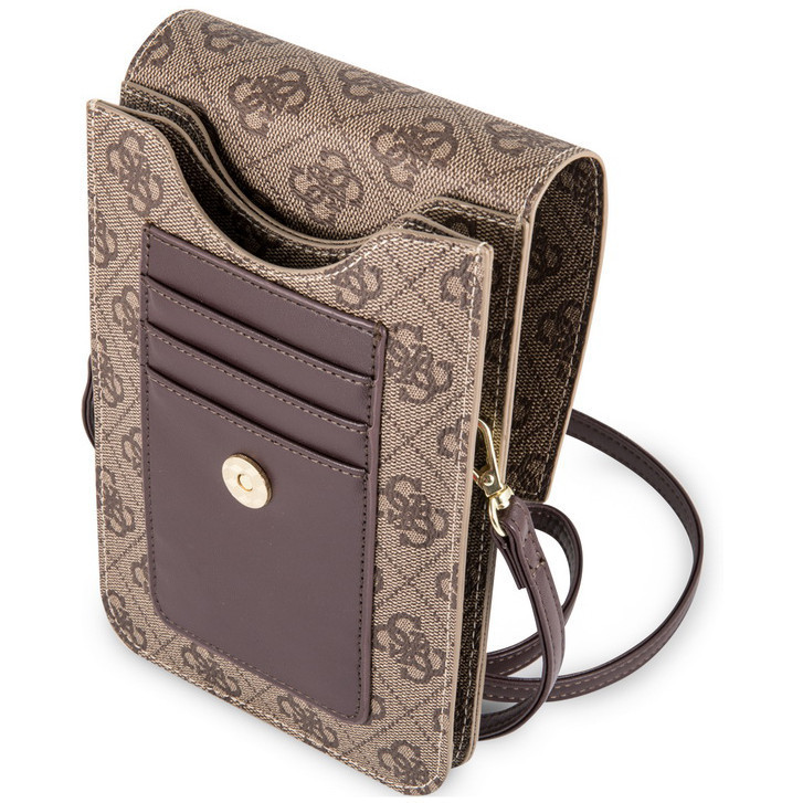 Сумка CG Mobile Guess Wallet Bag 4G для смартфонов бежевая 