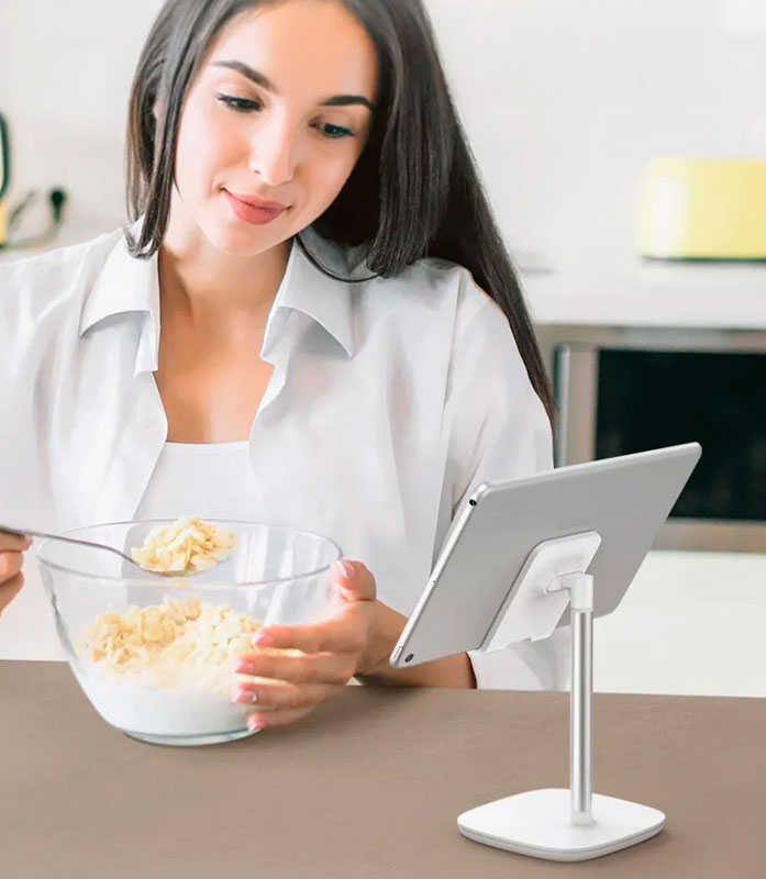 Держатель UGREEN LP280 Adjustable Desk Phone Holder для смартфонов белый (80358)