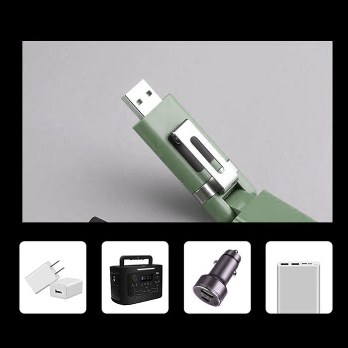 Светильник портативный складной Sunree Sensor Bait Light 55 лм, 450мАч, IPX4, до 40 часов работы зелёный