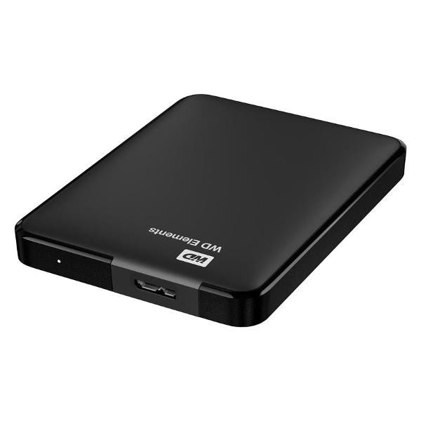 Внешний жёсткий диск Western Digital WD Elements Portable 2 Тб USB 3.2 Gen 1 Type A 2.5" чёрный (WDBU6Y0020BBK-WESN)