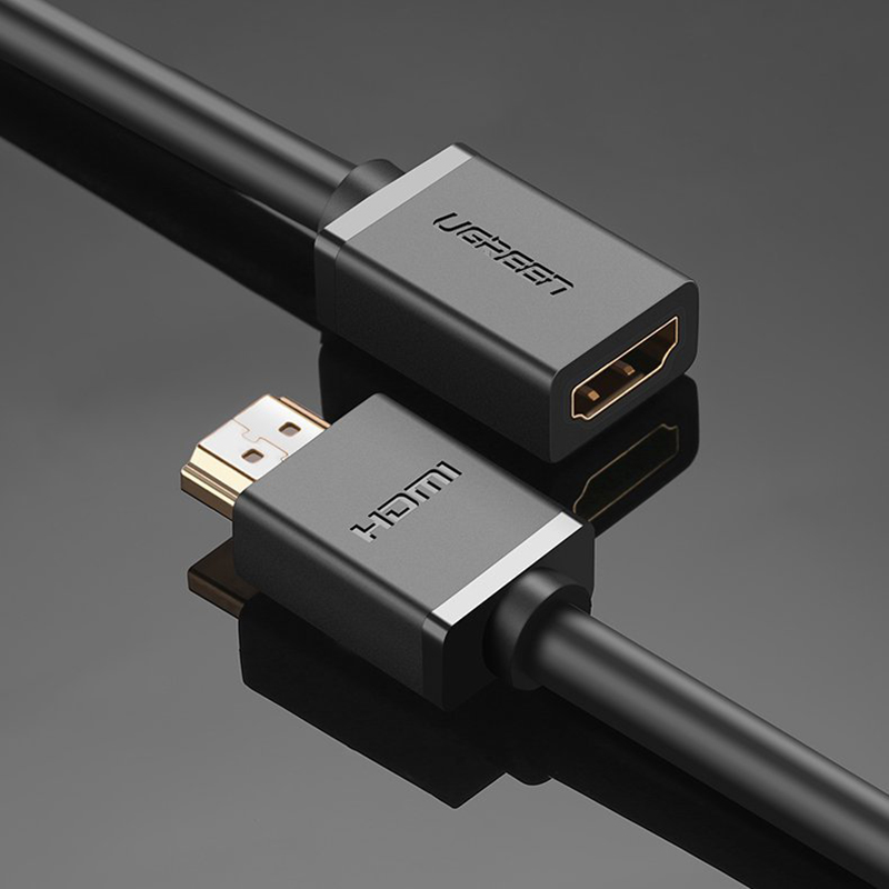 Кабель-удлинитель Ugreen HD107 (10141) HDMI Male to Female Cable (1 метр) чёрный