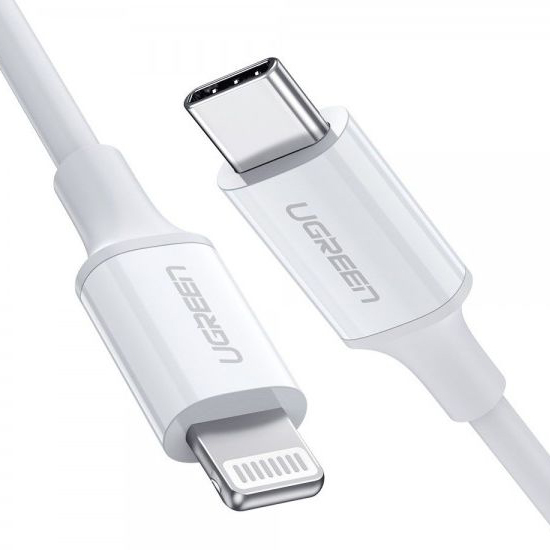 Кабель Ugreen US171 USB-C to Lightning Cable (1 метр) белый (10493)