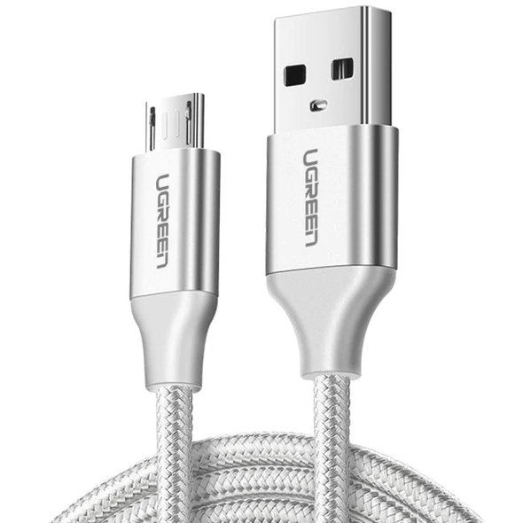 Кабель Ugreen US290 USB — micro-USB Cable (2 метра) белый (60153)