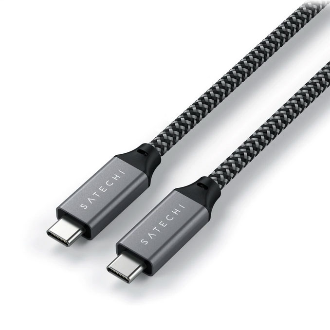 Кабель USB4 C-to-C Cable 25 см поддерживает зарядку 100Вт
