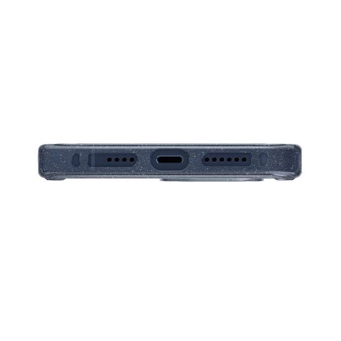 Чехол Uniq Lifepro Xtreme MagSafe для iPhone 15 Pro Max синий с блёстками (Tinsel Blue)