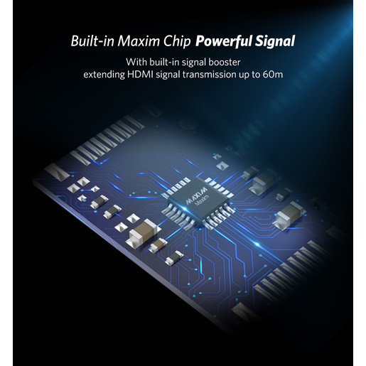 Усилитель видеосигнала UGREEN (40265) HDMI Signal Amplifier серебристый
