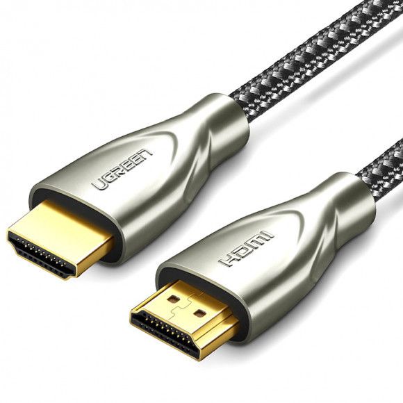 Кабель Ugreen HD131 HDMI to HDMI Braided Nylon Cable (5 метров) серый (50110)