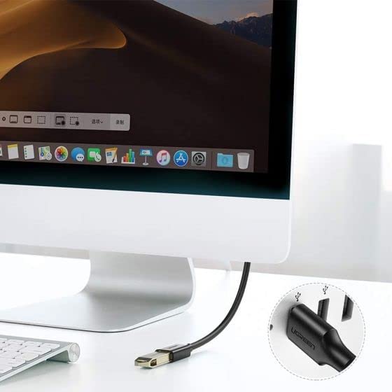 Кабель UGREEN US129 (30127) USB-A 3.0 (male) - USB-A (female) Extension Cable (3 метра) чёрный